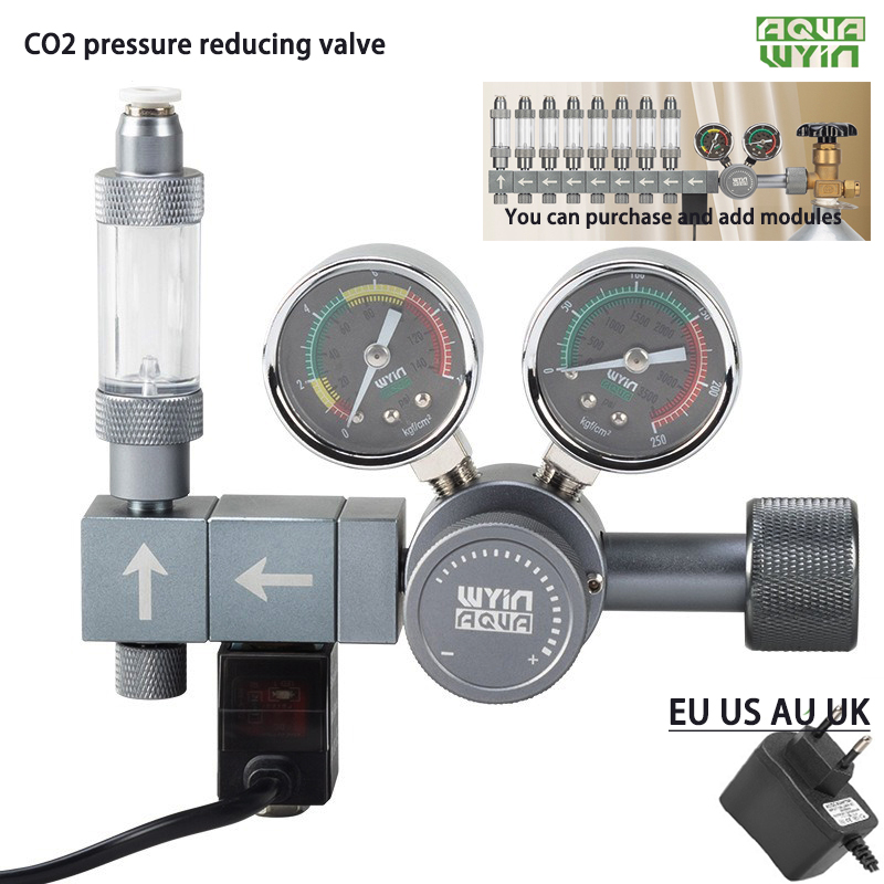 Co2 Regulator Dual Stage - 수족관 DIY CO2 레귤레이터 이중 스테이지