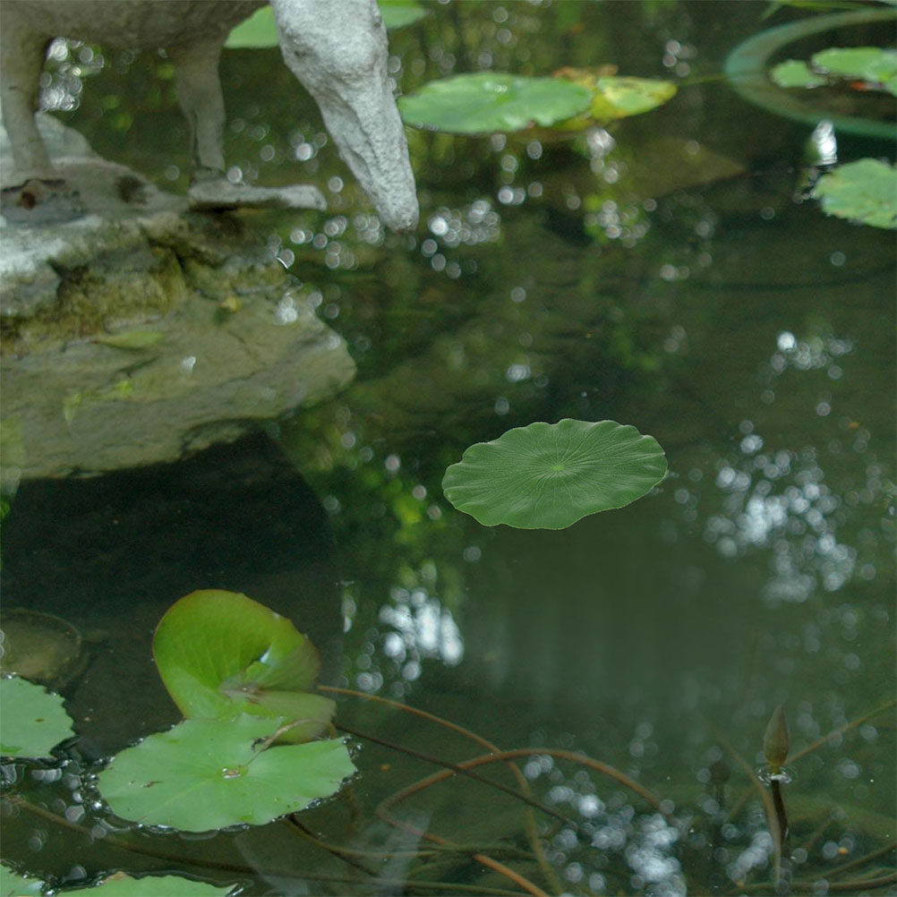 Planted Aquarium With Fish - 15개 인조 백합 잎사귀, 수조, 수영장,