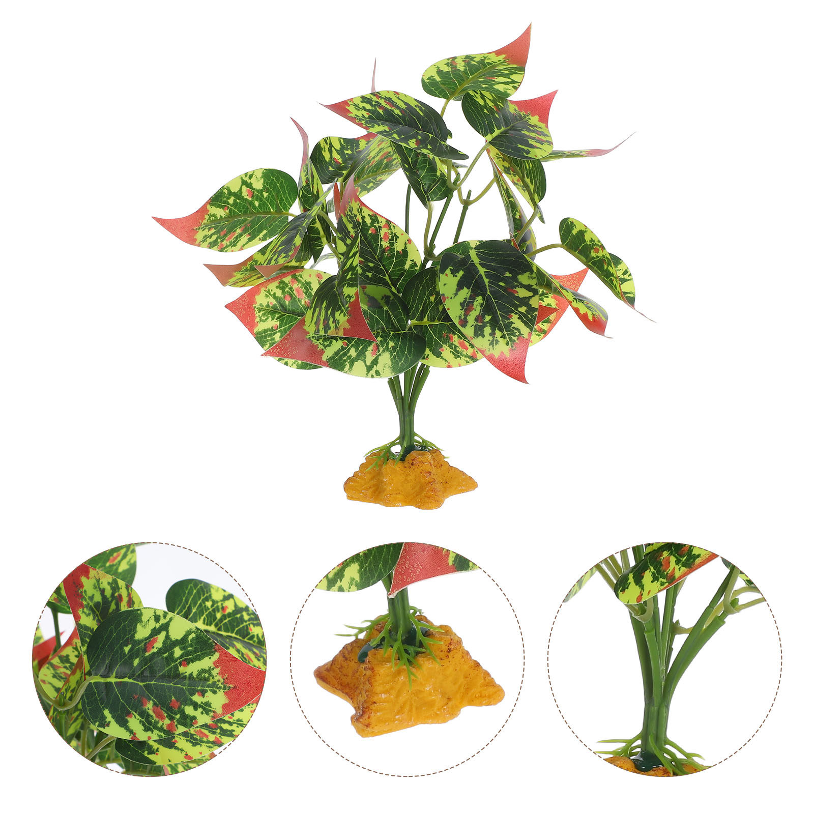 Planted Aquarium With Fish - 실물 같은 ABS 인조 식물 -