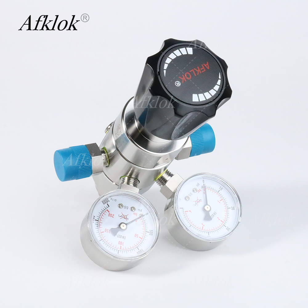 Co2 Regulator Dual Stage - 이중 단계 압력 조절기, 이중 게이지,