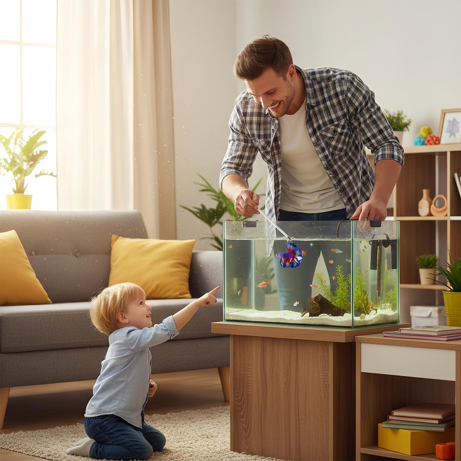 Planted Aquarium For Betta - 베타 물고기 훈련용 막대, 인터랙티브 엔리치먼트,