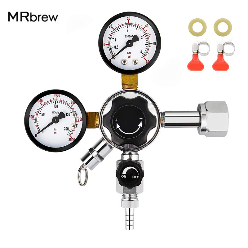 Co2 Regulator Dual Stage - 듀얼 게이지 CO2 생맥주 조절기, 압력