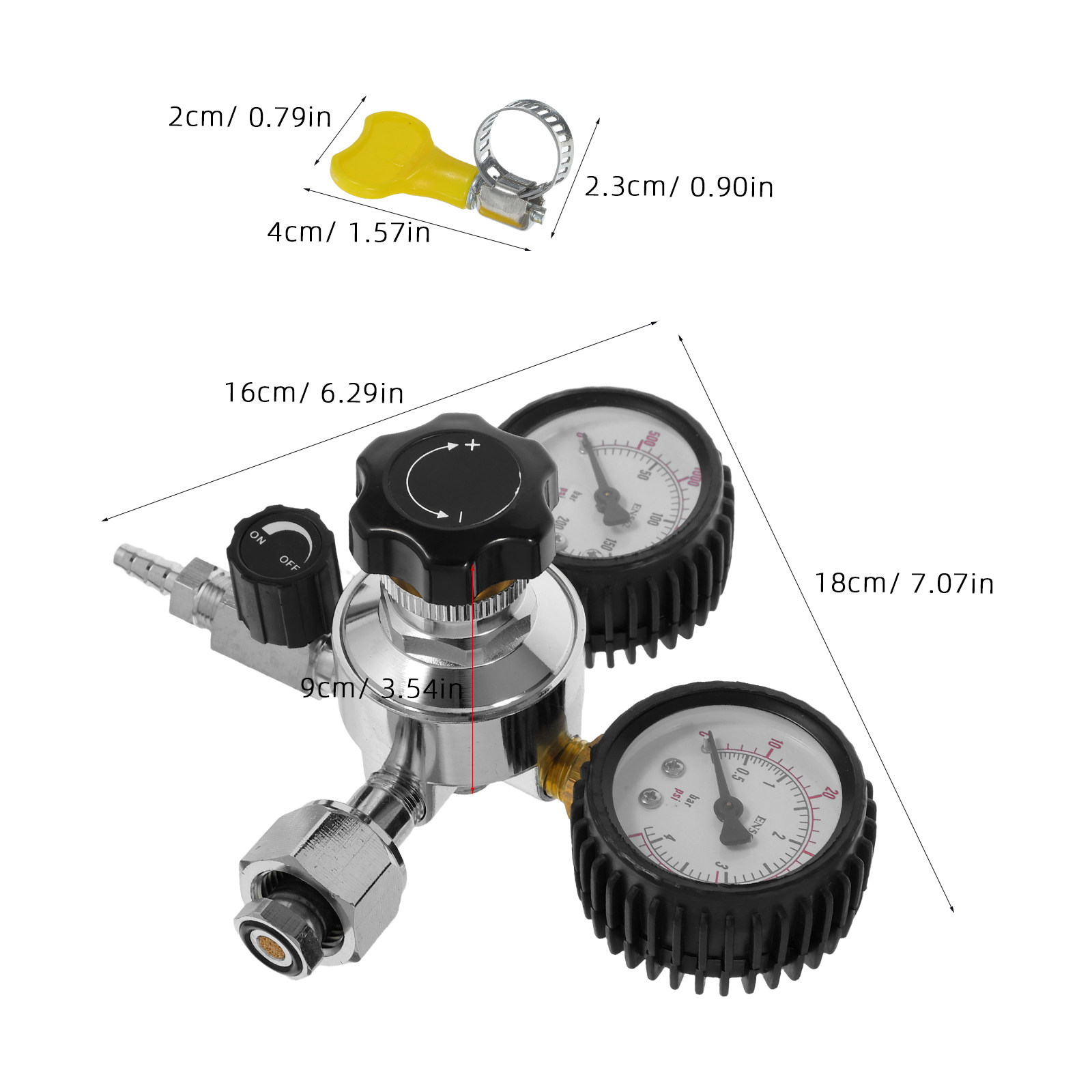 1세트 맥주 양조 장치 Cga320 듀얼 게이지 CO2 - Co2 Regulator Dual Stage 리뷰 및 가격