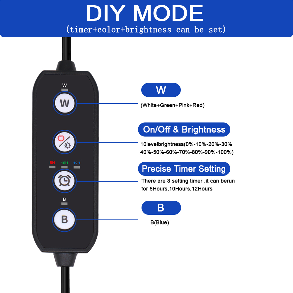 12-30인치 어항용 풀 스펙트럼 LED 조명, 타이밍 - Aquarium Plant Growth 리뷰 및 가격