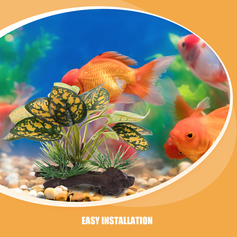 2Pcs 현실적인 인공 수족관 식물 베타 금붕어 작은  - Planted Aquarium For Betta 리뷰 및 가격