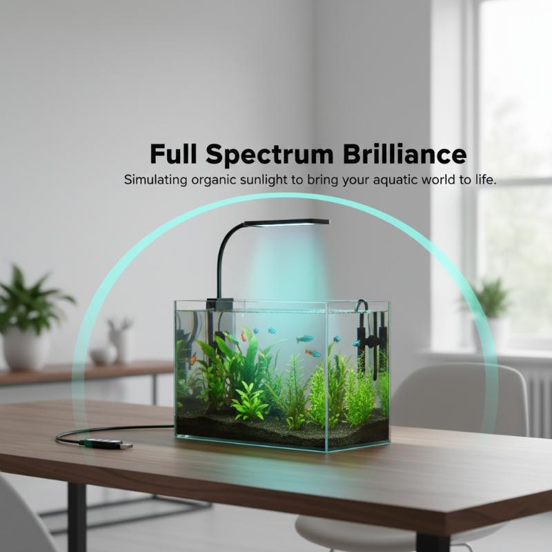 USB 수족관 클립 조명, 가정 사무실 데스크탑 어항  - Planted Aquarium With Fish 리뷰 및 가격
