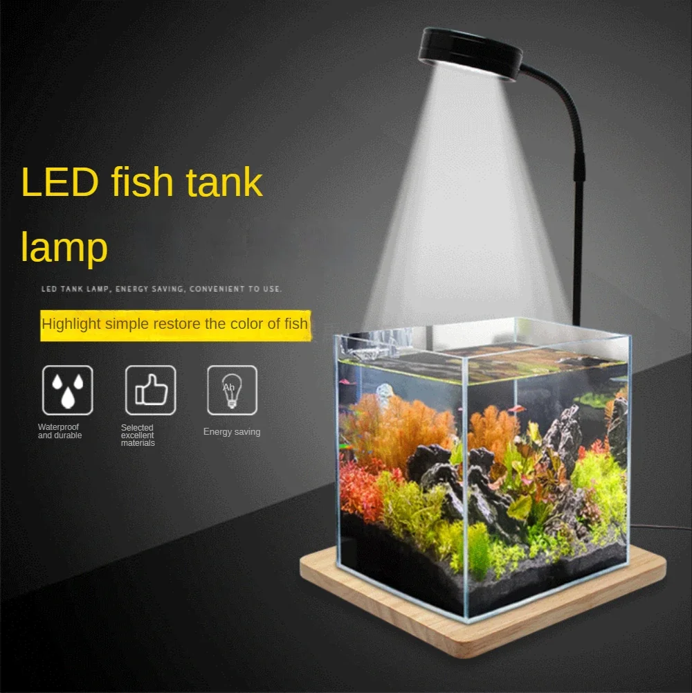LED 수족관은 대나무 보드로 빛을 성장시킵니다. 수족 - Planted Aquarium For Betta 리뷰 및 가격