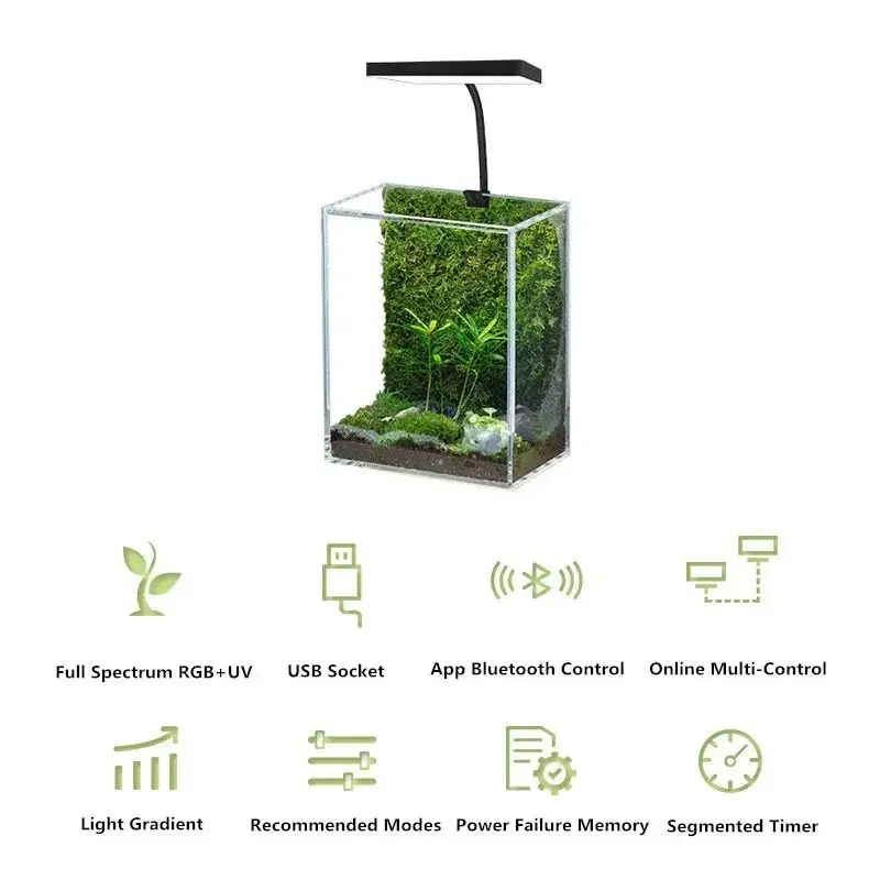 위크 아쿠아 맥 프로 USB 나노 수족관 조명 식물 성 - Aquarium Plant Growth 리뷰 및 가격