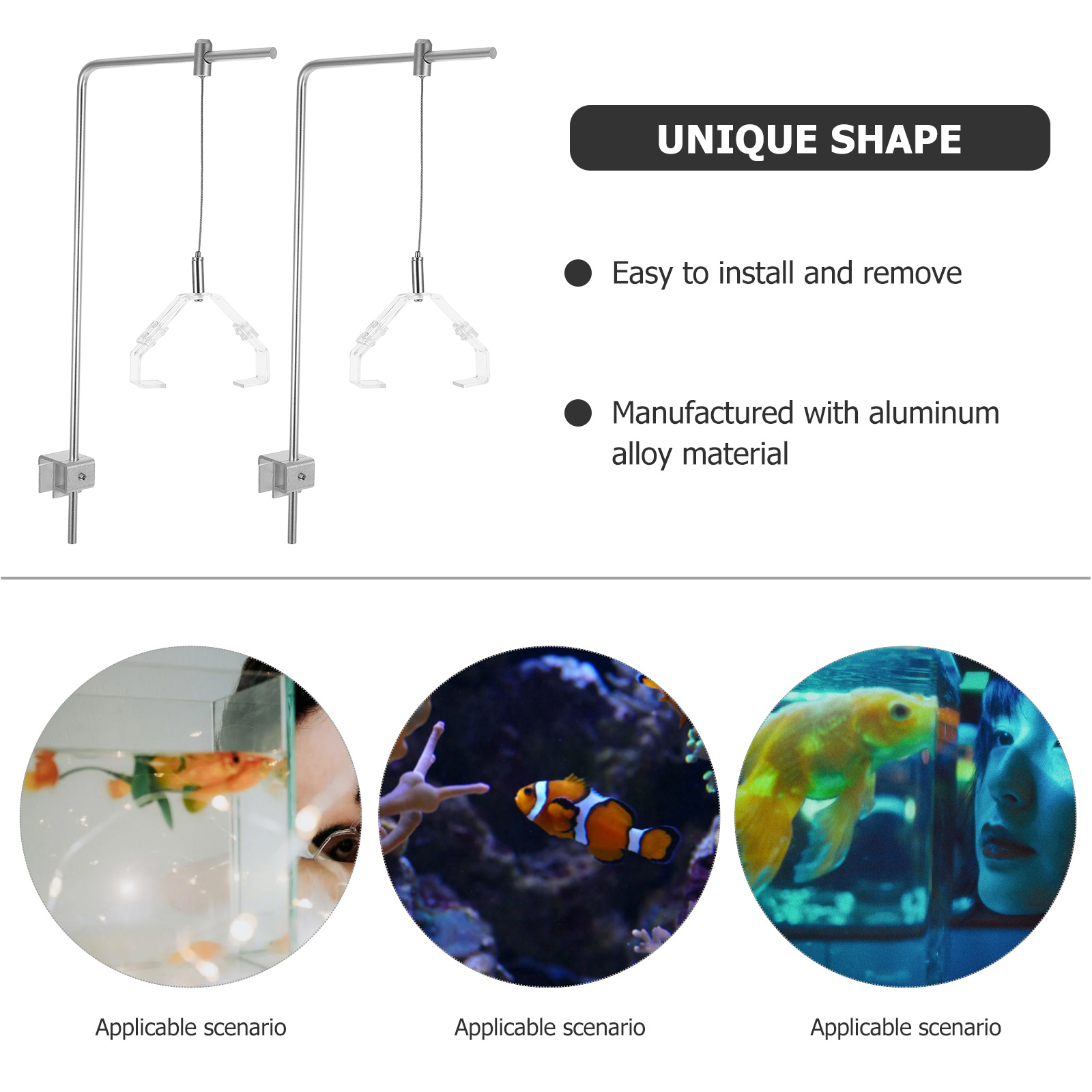 클립과 2pcs 수족관 빛 홀더 알루미늄 합금 물고기  - Planted Aquarium With Fish 리뷰 및 가격