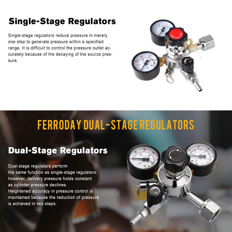 듀얼 게이지 CO2 생맥주 조절기, 압력 조절기, 릴리 - Co2 Regulator Dual Stage 리뷰 및 가격
